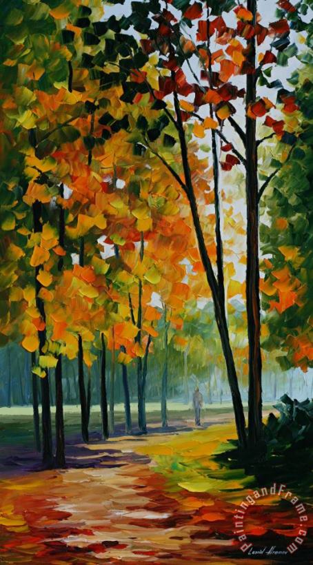 Leonid Afremov Hot Noon In The Forest Art Print