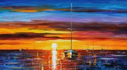 Leonid Afremov Hot Sunrise