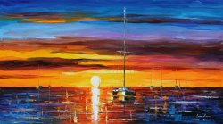 Leonid Afremov Hot Sunrise