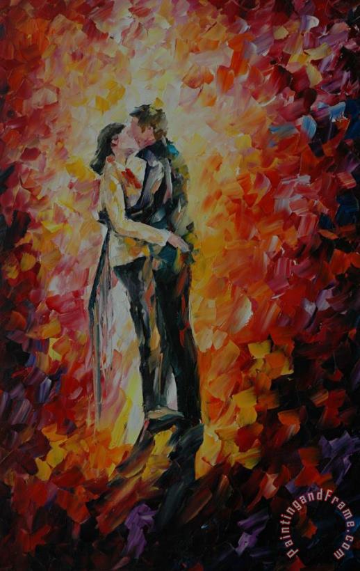 Kiss painting - Leonid Afremov Kiss Art Print