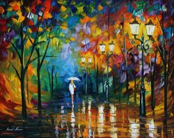 Leonid Afremov Late Stroll