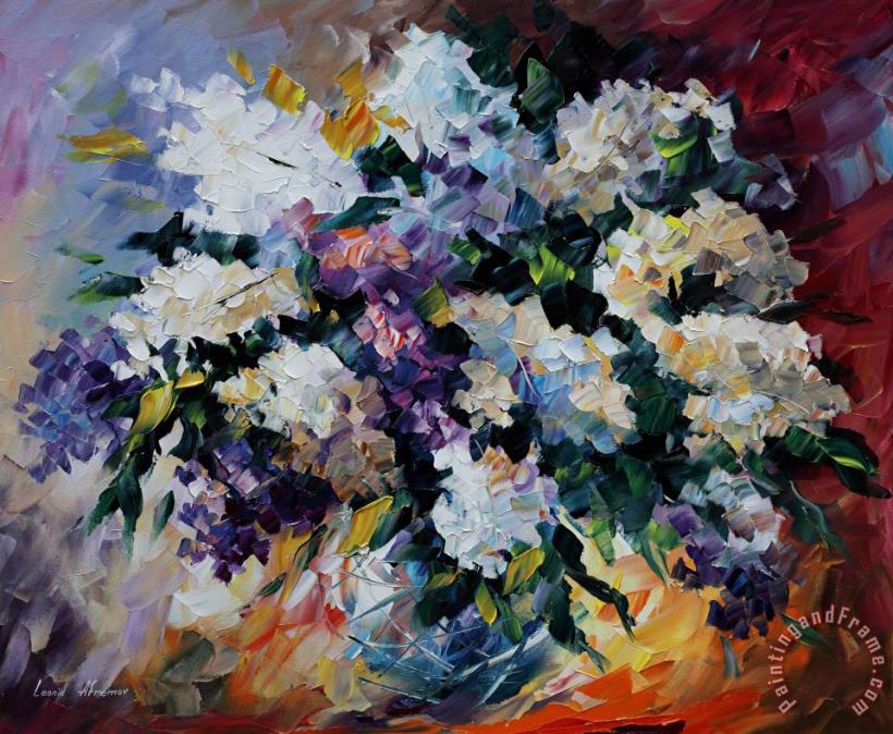 Leonid Afremov Lilac Art Print