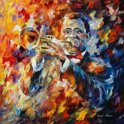Leonid Afremov Louis Armstrong