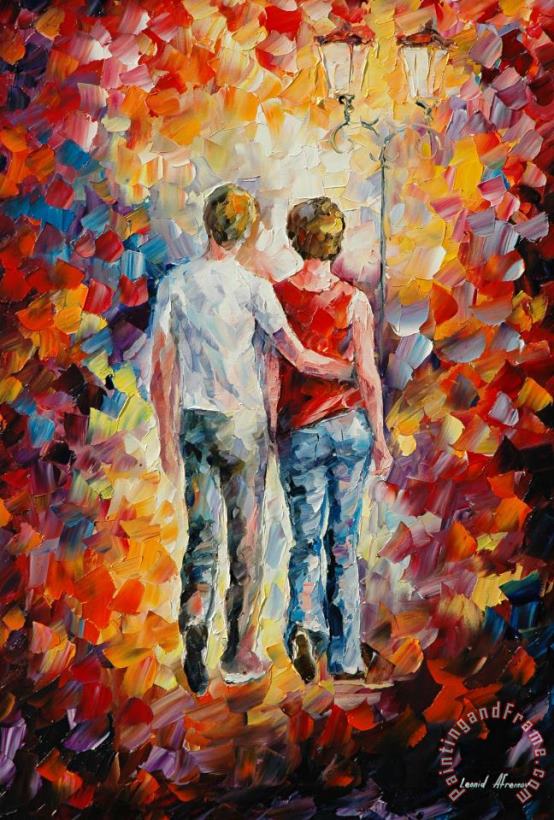 Love Walked In painting - Leonid Afremov Love Walked In Art Print