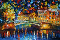 Leonid Afremov Magical Bridge