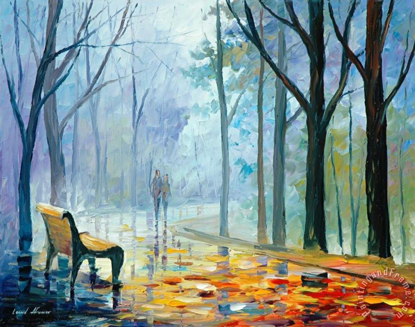 Leonid Afremov Misty Alley Art Painting