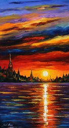 Leonid Afremov Morning Sky