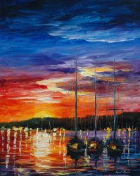 Leonid Afremov Night Arrives