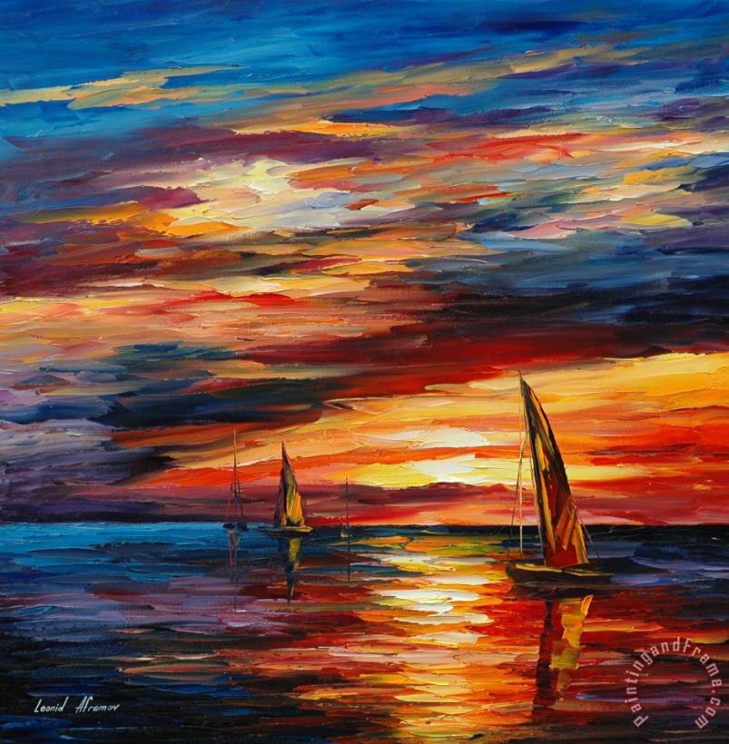Leonid Afremov On The Horizon Art Painting