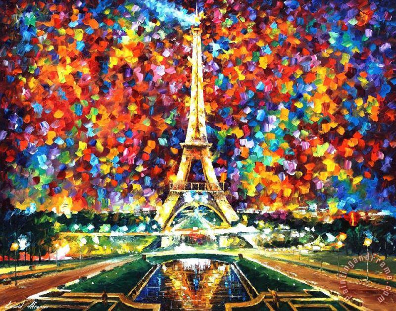 Paris of My Dreams painting - Leonid Afremov Paris of My Dreams Art Print