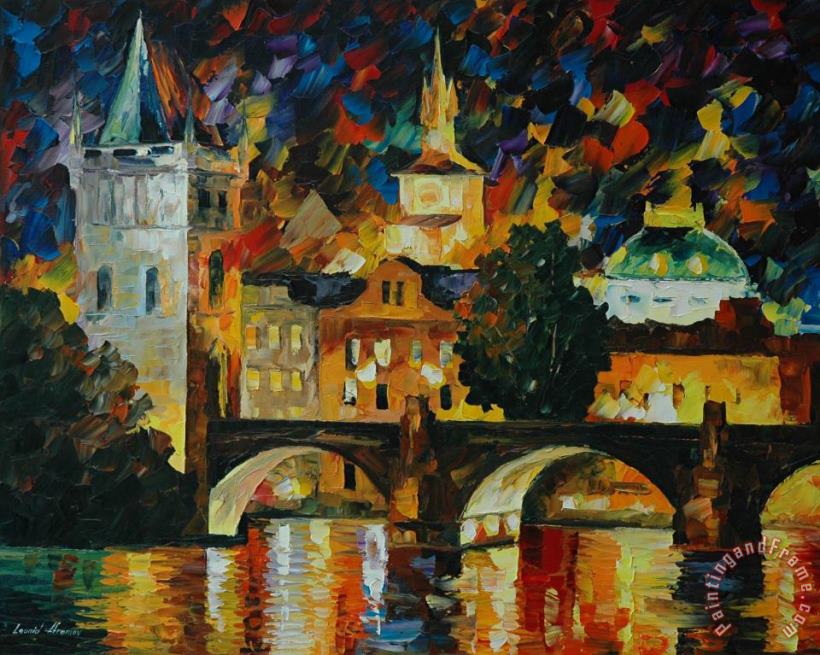 Leonid Afremov Prague Art Painting