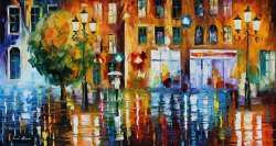 Leonid Afremov Rainy City