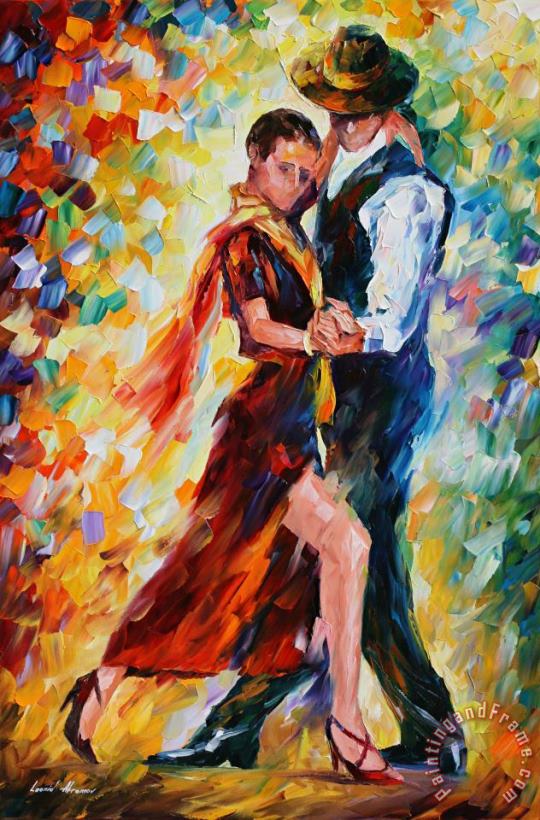 Leonid Afremov Romantic Tango Art Print