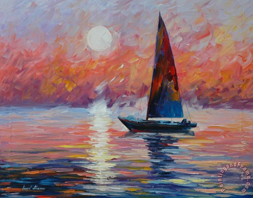 Leonid Afremov Sea Haze Art Painting