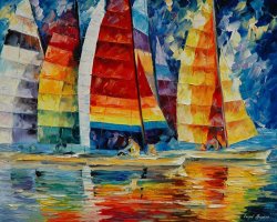 Leonid Afremov Sea Regatta