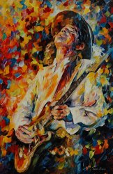 Leonid Afremov Stevie Ray Vaughan