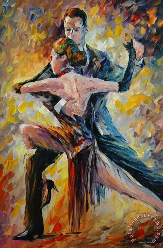 Tango painting - Leonid Afremov Tango Art Print