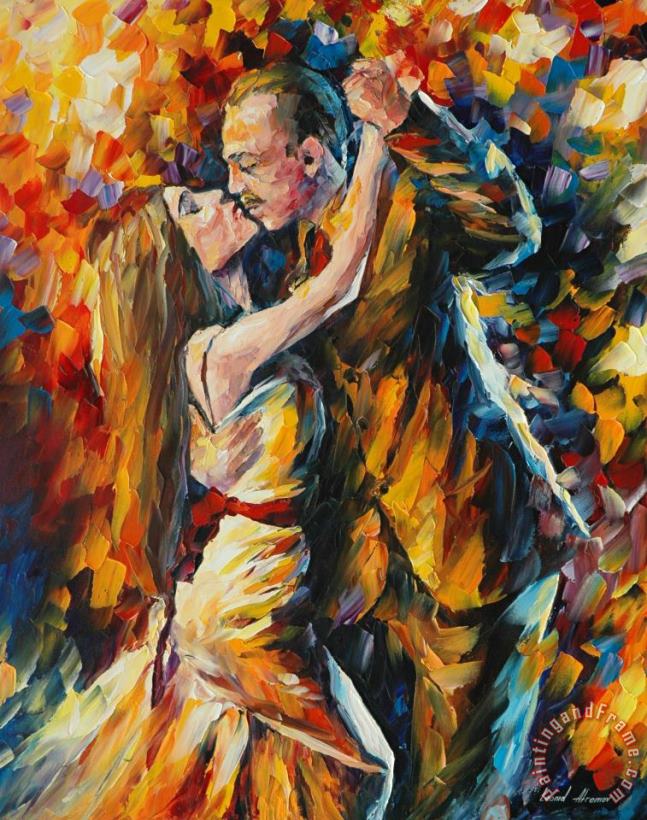 Tango Of Past Years painting - Leonid Afremov Tango Of Past Years Art Print