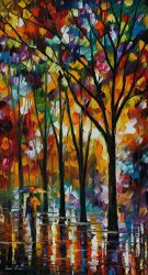 Leonid Afremov - The Spectrum Of The Rain painting