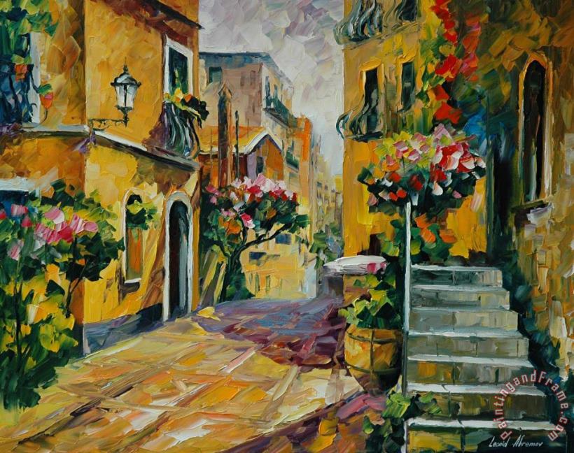 The Sun Of Sicily painting - Leonid Afremov The Sun Of Sicily Art Print
