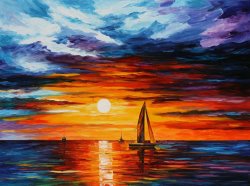 Leonid Afremov Touch Of Horizon