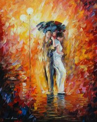 Leonid Afremov Under One Umbrella
