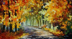 Leonid Afremov Under The Gold Arch