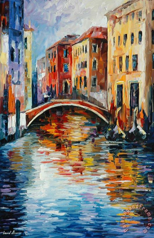 Venice painting - Leonid Afremov Venice Art Print
