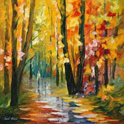 Leonid Afremov Wet Path
