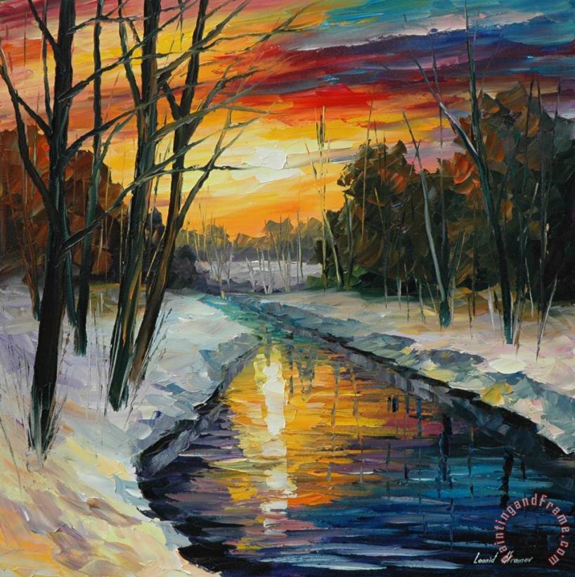 Leonid Afremov Winter Art Print
