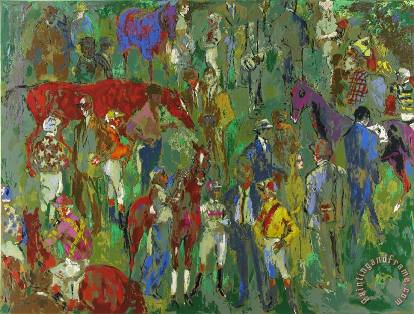Leroy Neiman Before The Race Art Painting