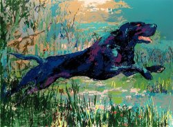 Leroy Neiman Black Labrador