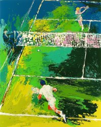 Leroy Neiman Blood Tennis