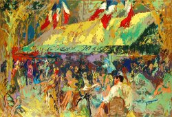Leroy Neiman Cafe Deux Magots