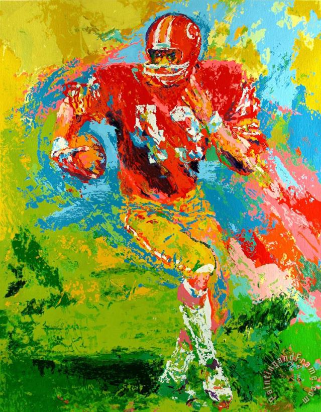 End Around (larry Brown) painting - Leroy Neiman End Around (larry Brown) Art Print