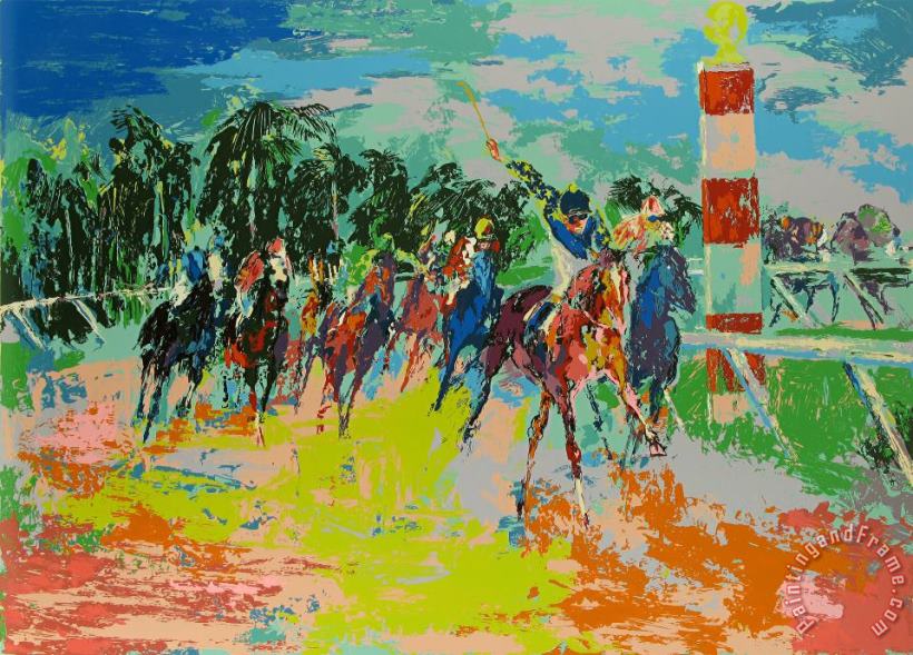 Florida Racing painting - Leroy Neiman Florida Racing Art Print