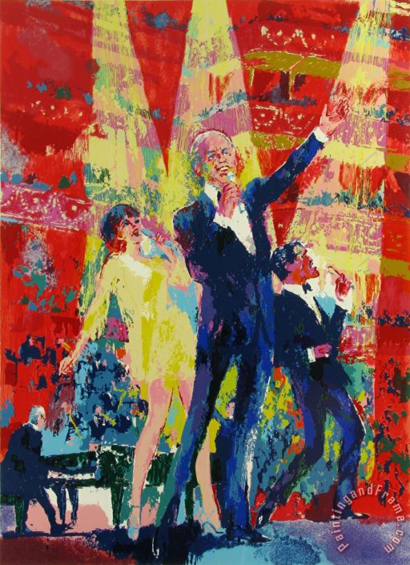 Leroy Neiman Frank, Liza And Sammy at Royal Albert Hall Art Print
