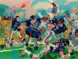 Leroy Neiman Giants Broncos Classic
