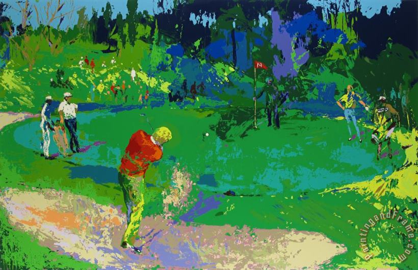 Leroy Neiman Golf's Threesome (trevino, Nicklaus, Palmer) Art Painting