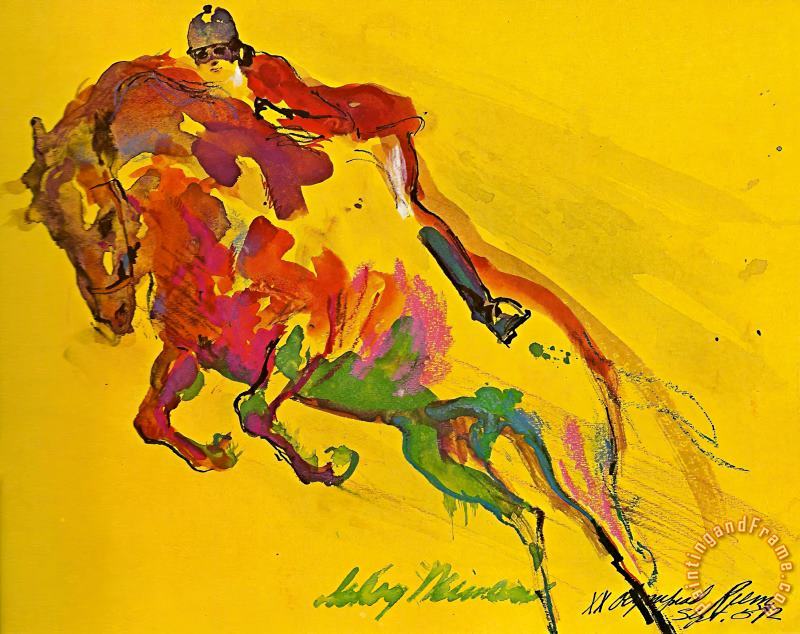 Horse painting - Leroy Neiman Horse Art Print