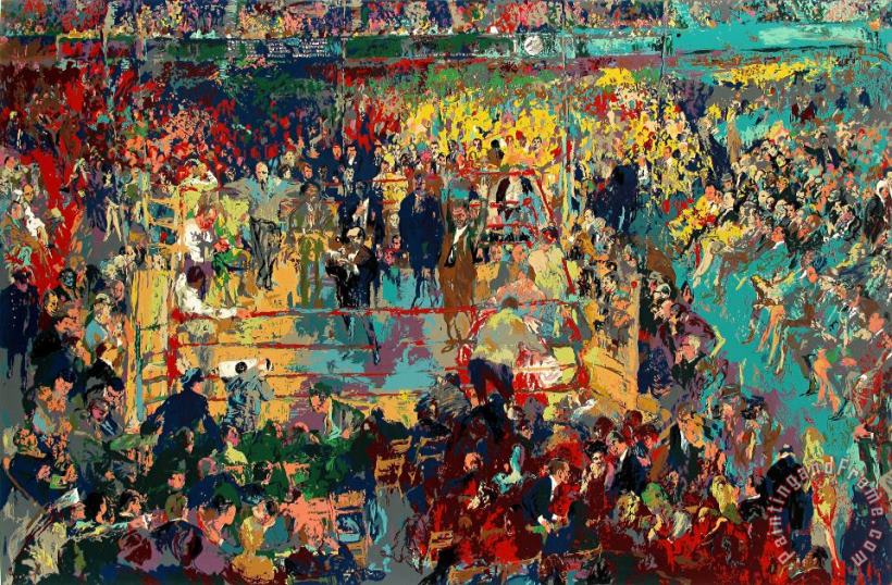 Leroy Neiman Introduction of The Champions at Madison Square Garden Art Painting