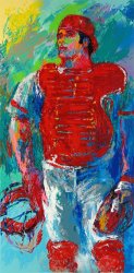 Leroy Neiman Johnny Bench, The Catcher