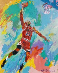 Leroy Neiman Michael Jordan