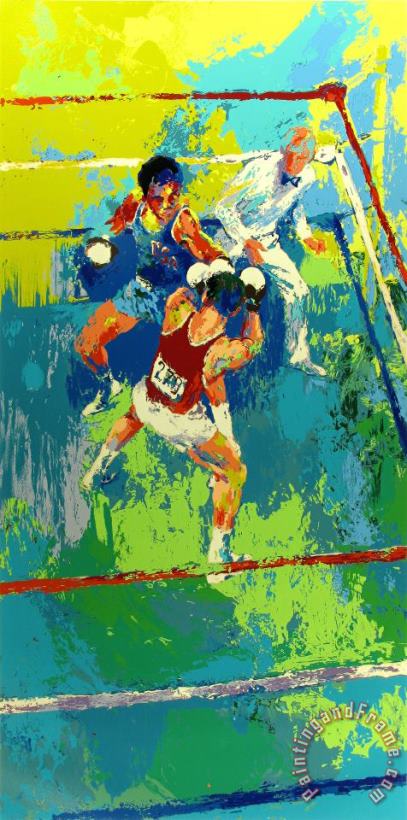 Olympic Boxing, Moscow 1980 painting - Leroy Neiman Olympic Boxing, Moscow 1980 Art Print