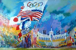 Leroy Neiman Opening Ceremonies 1984