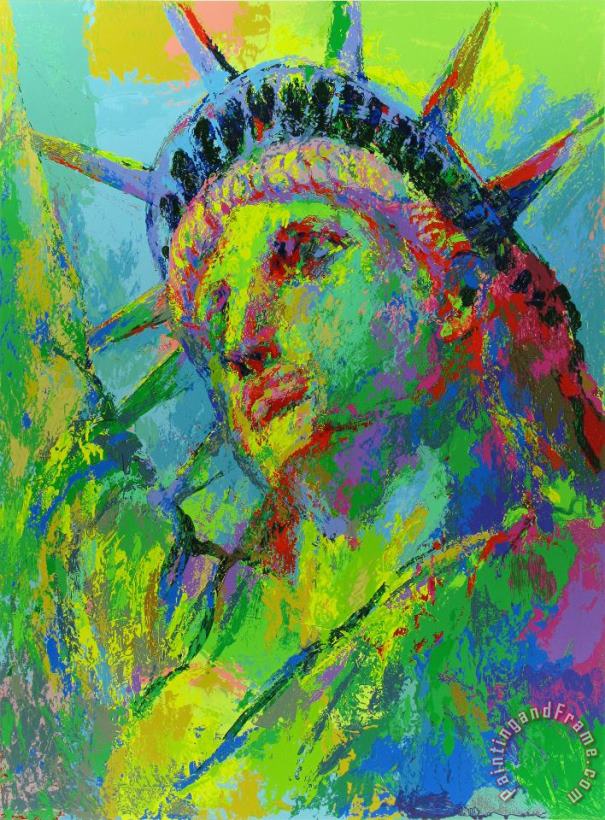 Leroy Neiman Portrait of Liberty Art Painting