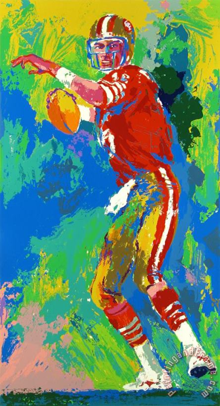 Quarterback of The Eighties painting - Leroy Neiman Quarterback of The Eighties Art Print