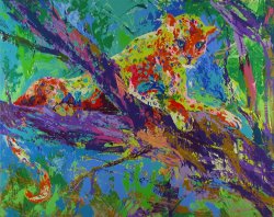 Leroy Neiman Serengeti Leopard
