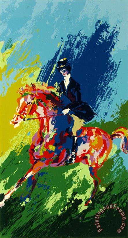 Leroy Neiman The Equestrienne Art Painting