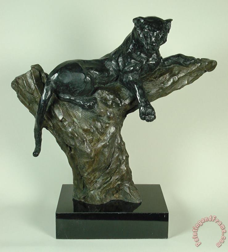 Vigilant, (bronze) painting - Leroy Neiman Vigilant, (bronze) Art Print